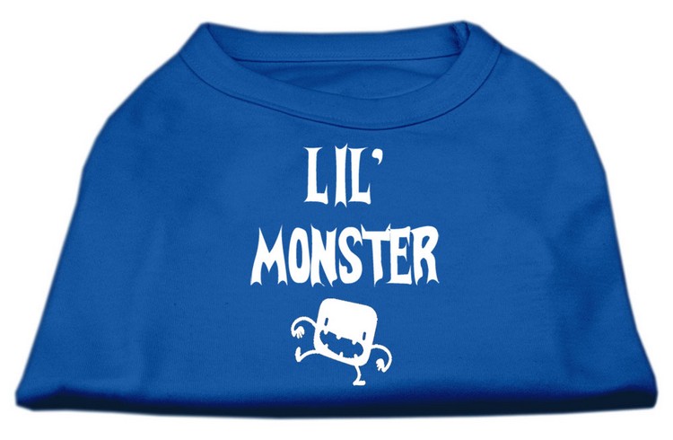 Lil Monster Screen Print Shirts Blue XS